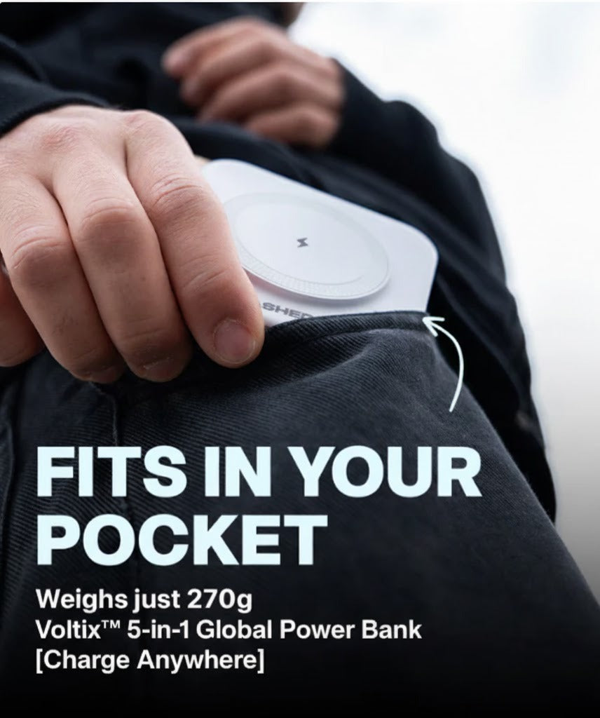 Banco de energía 5 en 1 con carga inalámbrica | Voltix™ UltraCharge