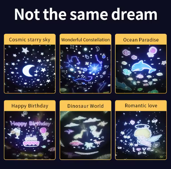 Ambient Projection Lamp for Relaxation – AuraGlow™ Light & Sound