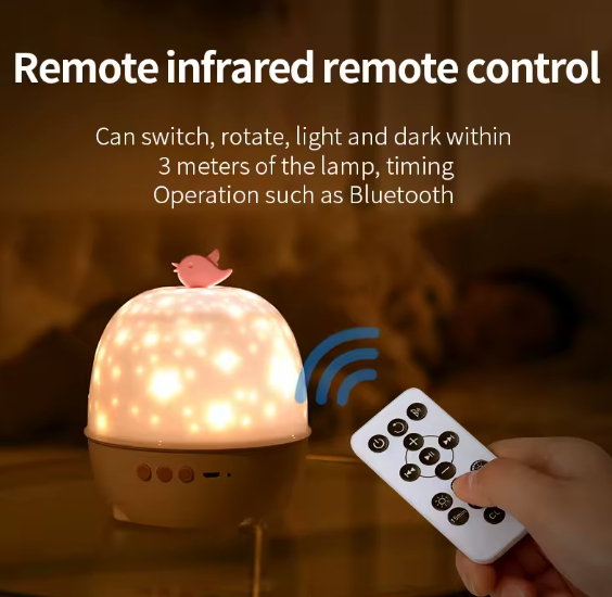 Ambient Projection Lamp for Relaxation – AuraGlow™ Light & Sound