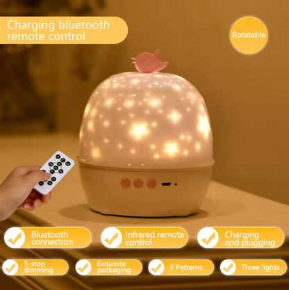 Ambient Projection Lamp for Relaxation – AuraGlow™ Light & Sound