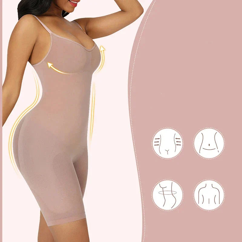 Seamless Shapewear Bodysuit 3-in-1 – Waist Sculpting, Butt Lift & Posture Support
