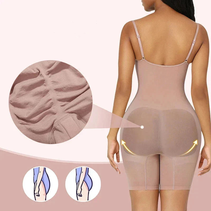 Seamless Shapewear Bodysuit 3-in-1 – Waist Sculpting, Butt Lift & Posture Support
