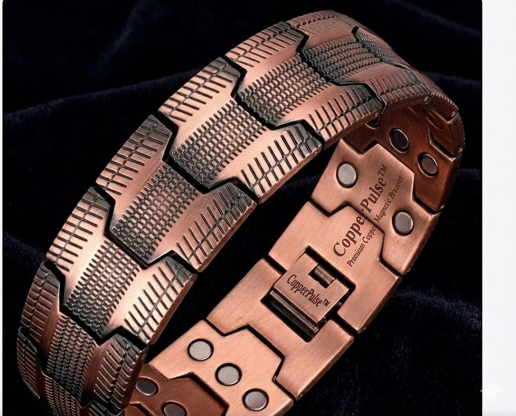 Premium Copper Magnetic Bracelet for Pain Relief – CopperPulse™