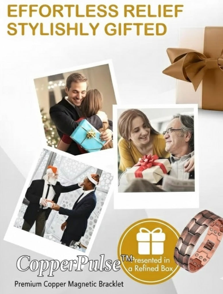Premium Copper Magnetic Bracelet for Pain Relief – CopperPulse™