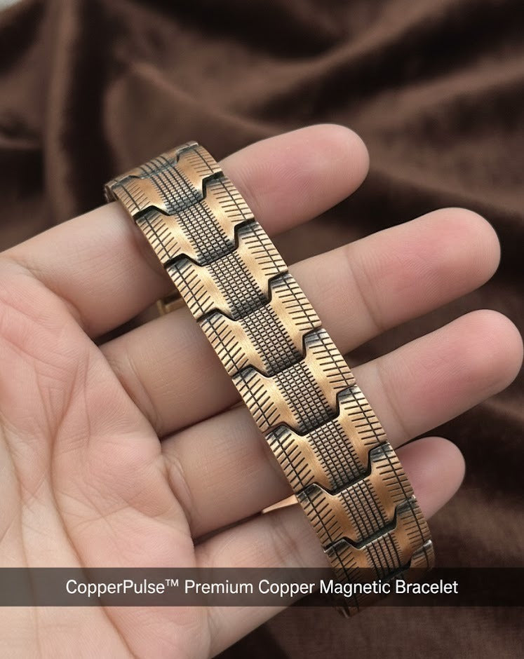 Premium Copper Magnetic Bracelet for Pain Relief – CopperPulse™