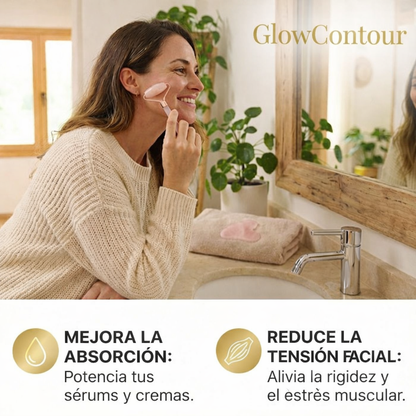 GlowContour™ Escultor Facial de Cuarzo Rosa