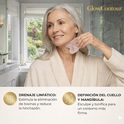 GlowContour™ Escultor Facial de Cuarzo Rosa