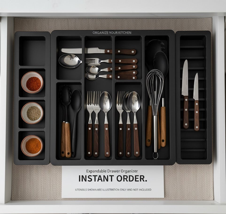 Expandable kitchen Drawer Organizer | Fits Any Kitchen Drawer