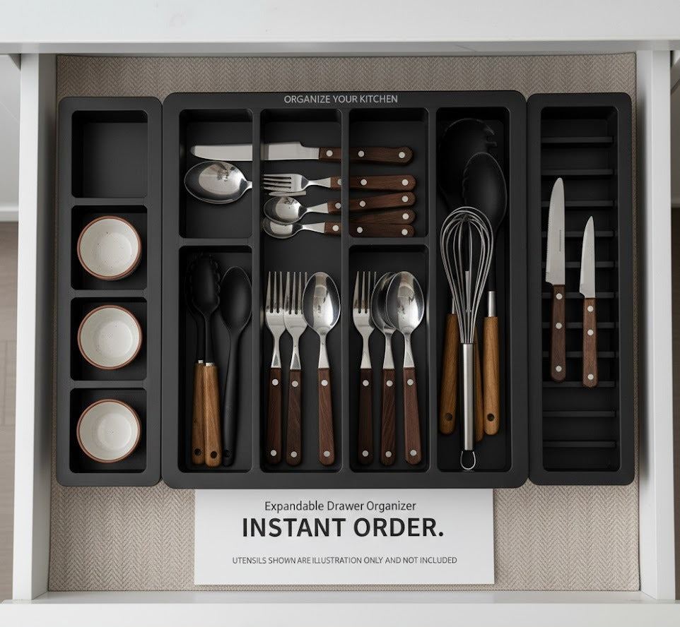 Expandable kitchen Drawer Organizer | Fits Any Kitchen Drawer