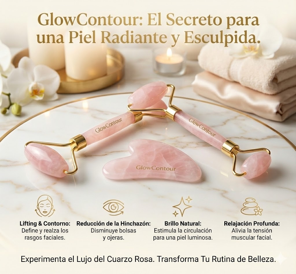 GlowContour™ Escultor Facial de Cuarzo Rosa