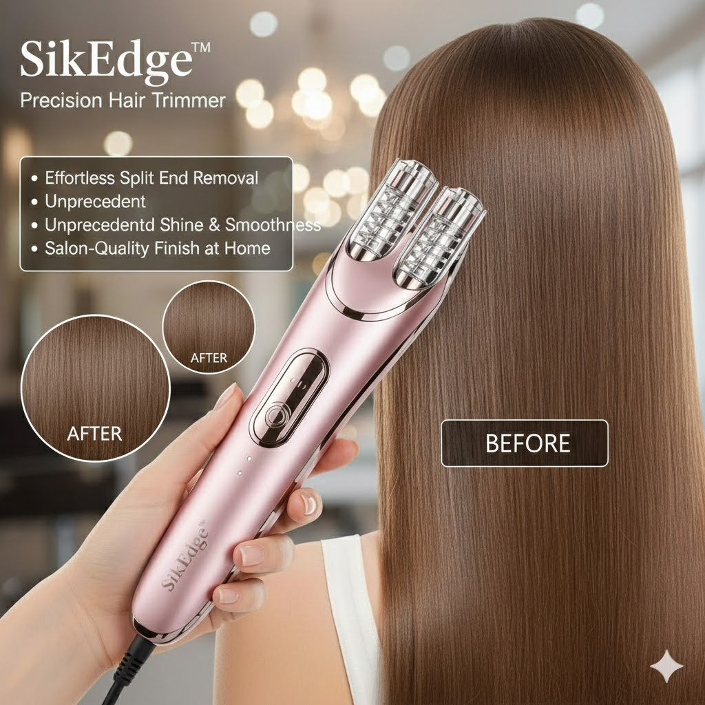 Precision Hair Trimmer for Split Ends | SilkEdge™ Hair Detailing