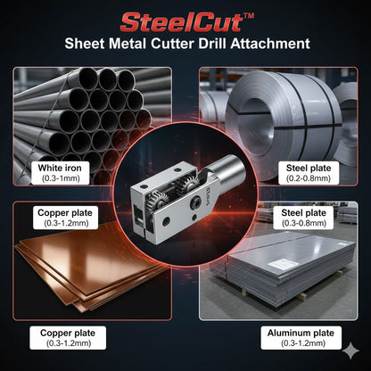 Sheet Metal Cutter Drill Attachment – SteelCut™ for Precise Cutting