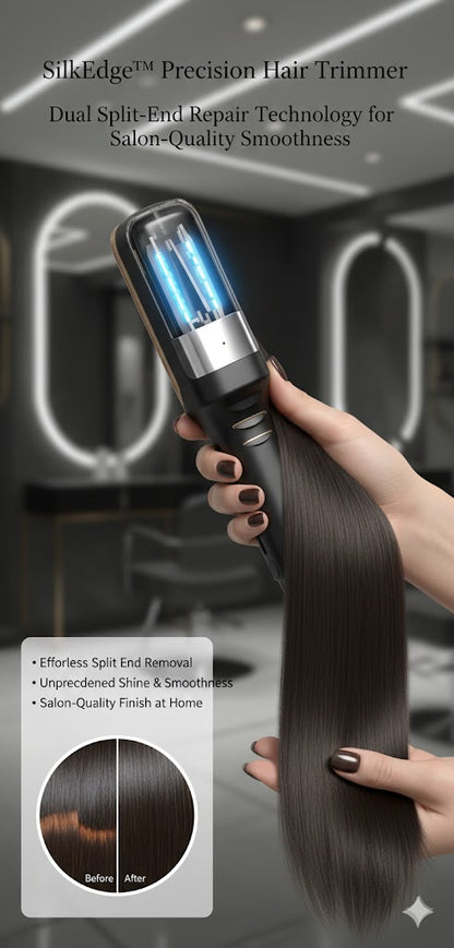 Precision Hair Trimmer for Split Ends | SilkEdge™ Hair Detailing