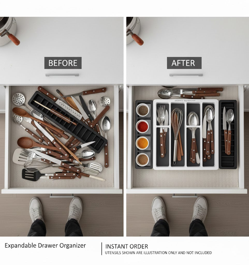 Expandable kitchen Drawer Organizer | Fits Any Kitchen Drawer