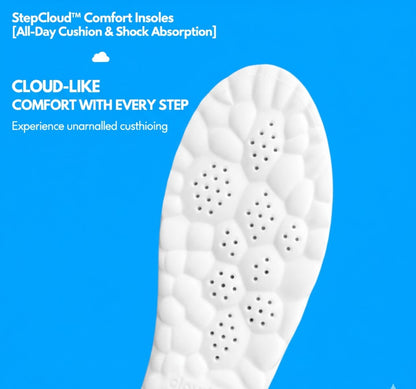 All Day Cushion Comfort Insoles – StepCloud™ Shock Absorbing Support