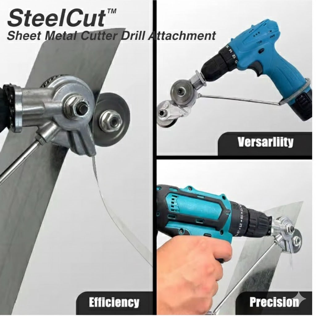 Sheet Metal Cutter Drill Attachment – SteelCut™ for Precise Cutting